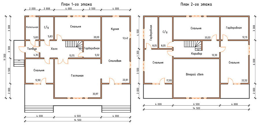 Дом 24A (14,5х11,3 м) в Пензе
Дом 24A (14,5х11,3 м)