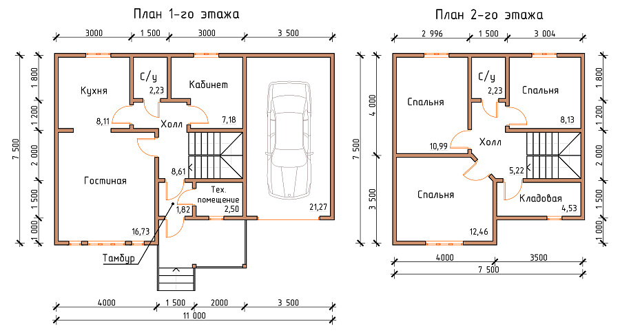 Дом 20A (7,5х11 м) в Пензе
Дом 20A (7,5х11 м)