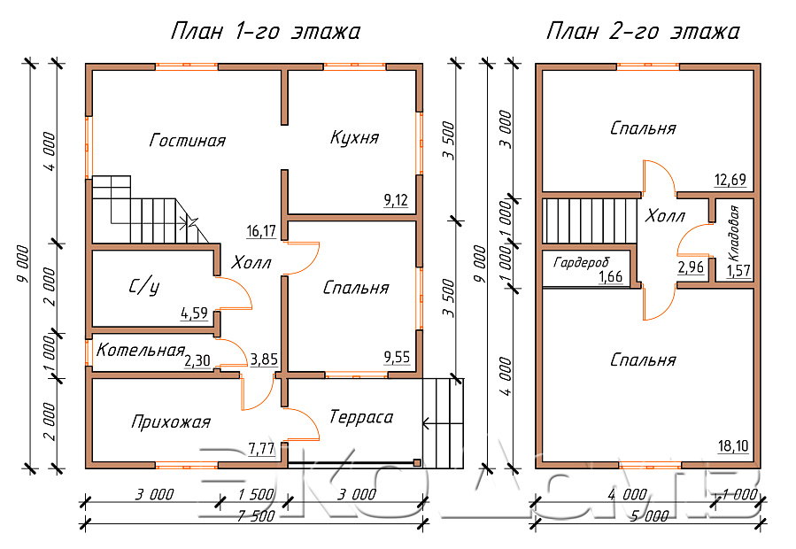 Дом № 13 (7,5х9 м) в Пензе
Дом № 13 (7,5х9 м)